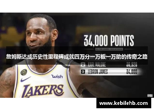 詹姆斯达成历史性里程碑成就四万分一万板一万助的传奇之路